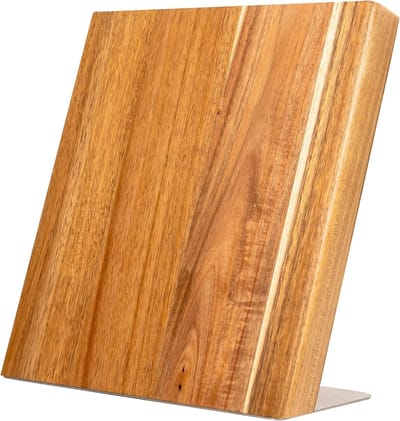 Magnetisch Messenblok - Magneet Messenhouder - Keuken Organiseren - Sterke Magneet - 27.5 cm Hoog - Acacia