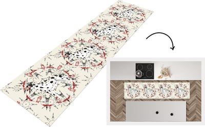 Keukenloper - Loper keuken - Abstract - Hond - Patronen - Dalmatiër - 200x50 cm - Keukenloper vinyl