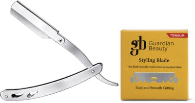 Guardian Beauty Scheermes - Roestvrij Staal - Shavette - Met 50 stuks GB Titanium Halve Mesjes