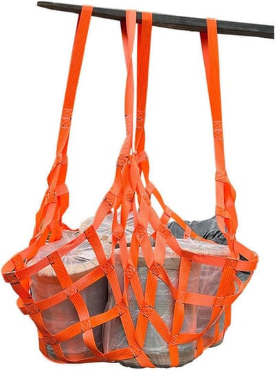 Vracht Hijsnet - Hefnet met Sling - Lading Zekeren - Hoge Draagkracht - 2mx2m - Onbekend