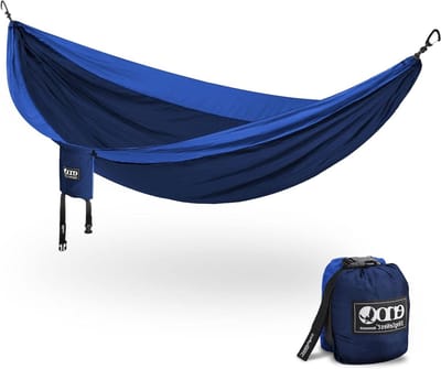 Camping Hangmat - Lichtgewicht Hangmat - Ontspannen Buiten - Ruim Ontwerp - 290 x 147 cm - Blauw