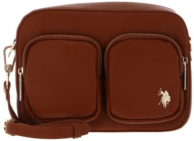 U.S. POLO ASSN. schoudertas Mansion Crossbody Bag With Pockets Tan bruine