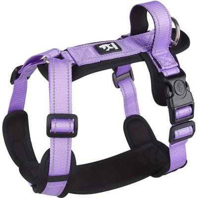 Huisdier Hond Tuig Reflecterend Met Handvat Eenvoudige Controle Hond Vest Tuig Verstelbare Puppy Borstbanden voor Kleine Middelgrote Honden M pink