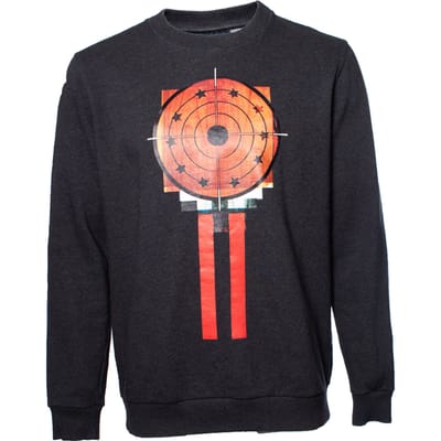 Givenchy, Grijze crewneck trui met print