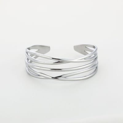 Bijoutheek Armband (Sieraad) Abstract Lines Zilverkleurig