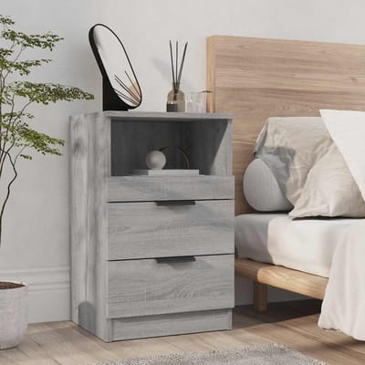 vidaXL - Nachtkastjes - Grijs - Sonoma - Standard - Engineered - wood