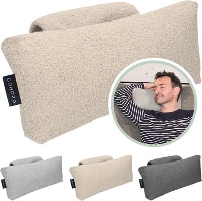 Cohoso® Ergonomisch Lendekussen Rugsteun - Rugpijn verlichten - Lendensteun - rugkussen onderrug voor bank - Kussen relaxstoel - Lendesteun - lendenkussen - Hernia - Fauteuil - zitstoel – Orthopedisch - Rugklachten - Thuiswerken - Créme
