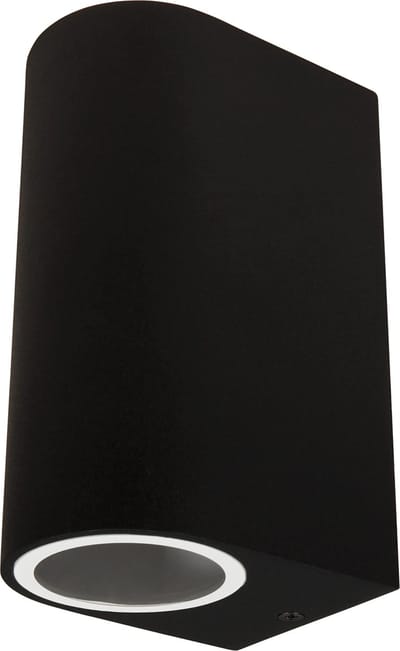 Buitenlamp OVAL-A - Tuinverlichting - Buitenverlichting met IP44 - Muurlamp 2x GU10 - Wandlamp buiten - Zwart