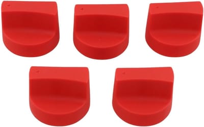 Gasfornuis Knoppen - Bedieningsknoppen Kookplaat - Nauwkeurige Vlamregeling - Hittebestendige Constructie - 50 mm diameter - Rood