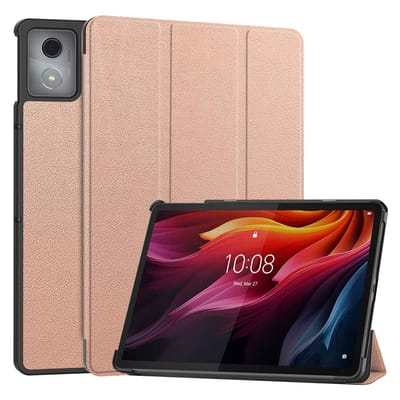 imoshion Tablet Hoes - Geschikt voor Lenovo Tab K11 Plus - Trifold Bookcase - Rosé goud