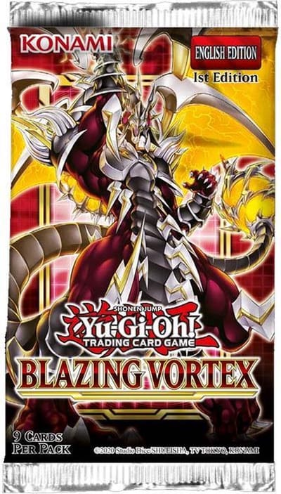 Konami YU-GI-OH! Blazing Vortex Booster - 100 nieuwe kaarten - 9 kaarten per booster
