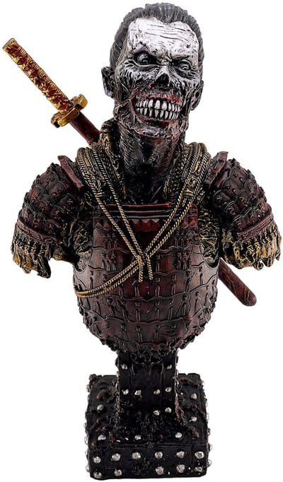 Dailygoods- Beeldje Japanse Samurai Zombie - Decoratie Woonkamer - Sculptuur - Ornament - Cadeau - Realistische Stijl