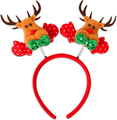 Q2P - Rendier - Diadeem - Kerst - Kerstdiadeem - Tiara - Kersthaarband - Kerstversiering - Kinderen - Volwassenen