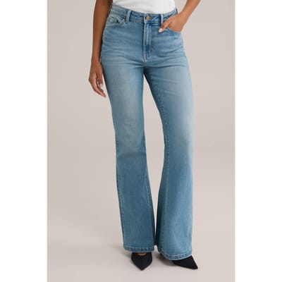 WE Fashion 5-pocket High Rise Blue Taglia: W26L30 | Pantaloni larghi Outlet | Donna | Blu