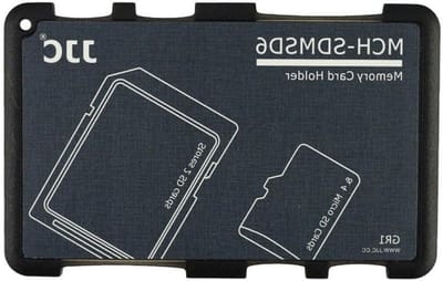 Geheugenkaart Houder - Kaarthouder Opslag - Kaarten Beschermen - Lichtgewicht Compact Ontwerp - 2 SD 4 Micro SD - Zwart