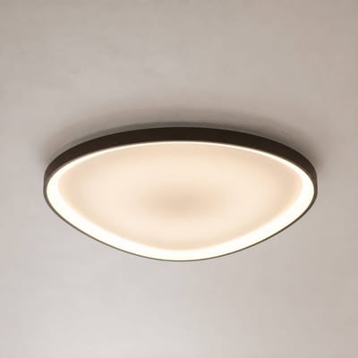 Lucande LED plafondlamp Asken, 61 cm, bruin, CCT, dimbaar
