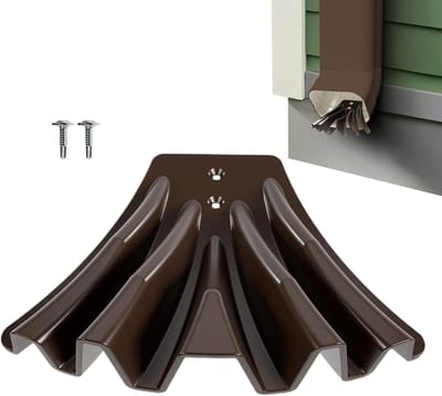 Regenpijp Omleider - Dakgoot Verlengstuk - Water Afvoeren - Eenvoudige Installatie - 12.7 x 9.6 cm - Koffie