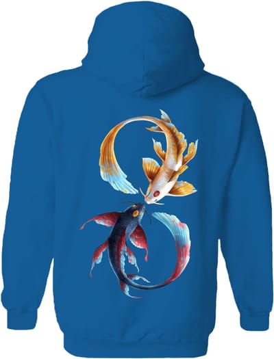 Koi Karper Eternal Bond - Fish The Coloured House Hoodie S
