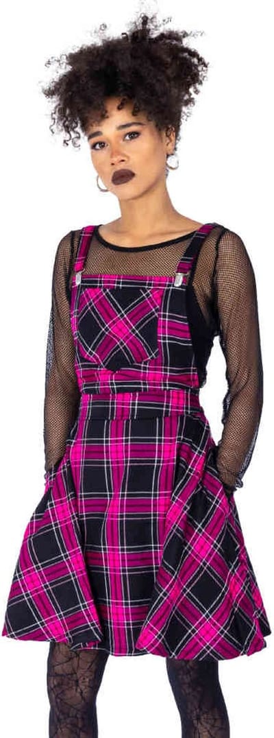Rockabella - Maeve Pinafore Korte jurk - XS - Roze