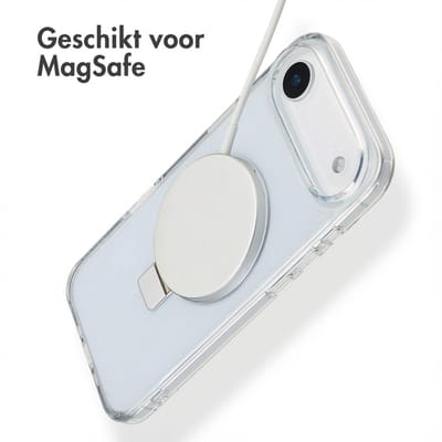 Accezz Hoesje - Geschikt voor Apple iPhone 17 Air - Ring Stand Backcover geschikt voor MagSafe - Transparant