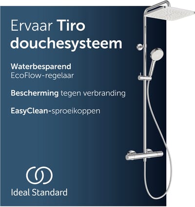 Ideal Standard Tiro douchesysteem, handdouche met twee straalsoorten – Chroom