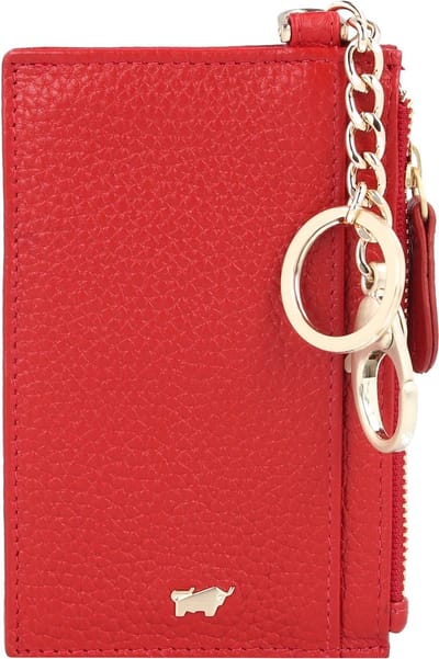 Braun Büffel Leren Sleutelgeval Asti Wallet 4CS Rot Rood