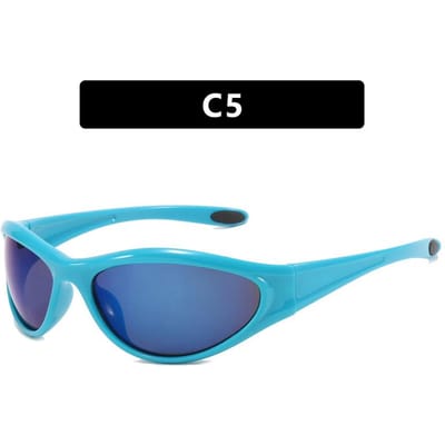 Fille Pimentée d'Été Pare-soleil Extérieur Lunettes de Soleil Mode Dernières Lunettes de Soleil Y2K pour Femmes Lunettes de Sport Cyclisme pour Hommes UV400 Gafas De Sol As shown in the figu blue