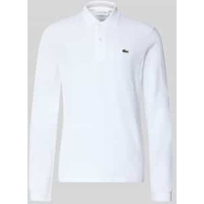 Lacoste Classic Fit polo lange mouw - wit