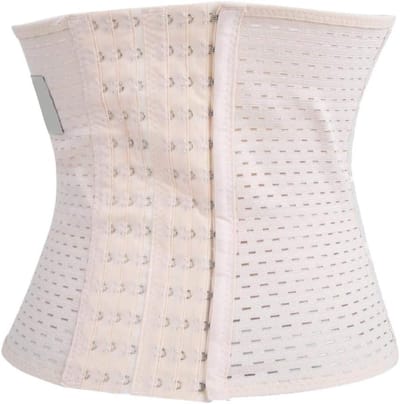 Effectieve Taille Trainer voor Vrouwen, Postpartum Slanker, Corset voor Sport en Gewichtsverlies, Maat L, Wit
