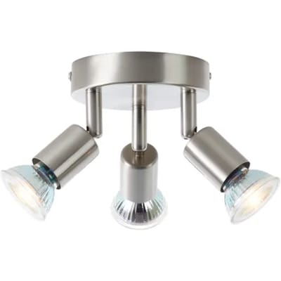 Baseline Opbouwspot Parma - Satijn Chroom - 3xgu10