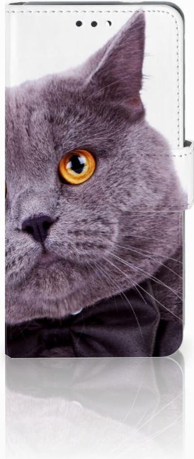 Nokia 3.1 (2018) Telefoonhoesje met Pasjes Kat