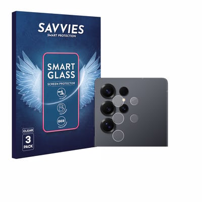 3 Stuks Savvies Screenprotector - geschikt voor Samsung Galaxy S25 Ultra (ALLEEN Camera Lens) - beschermfolie glas transparant