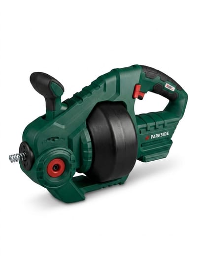 Parkside Accu Ontstopper - 20V - zonder accu - Stationair toerental: 620 tpm - Buisdiameter: 19-51 mm - Exclusief accu en snellader - Ontstoppingsmachine