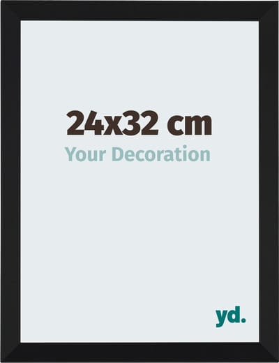 Your Decoration - Fotolijst 24x32 cm - MDF - Zwart Mat - Catania