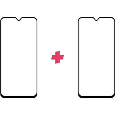 DuoPack: Xiaomi Redmi Note 8T screenprotector gehard glas Edge to Edge