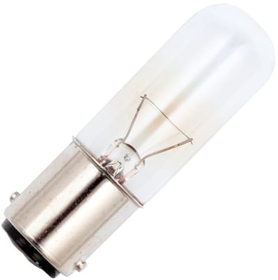 Signaallamp Ba15d 12V 5W - 416 mAh - Per stuk - T16 Gloeilamp Ø16mm - 54mm - 2500K - Dimbaar