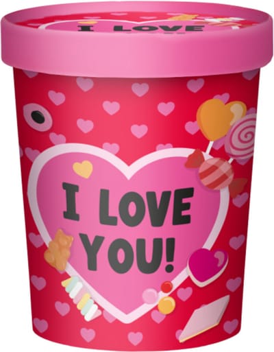 Snoeppot - I Love You - Candy Bucket -Snoep en Drop - Cadeauverpakking