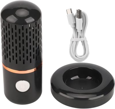 Draadloze USB-voedselreiniger – Machine voor het reinigen van groenten en fruit | Automatisch, draagbaar capsule-apparaat voor het wassen van zeevruchten, granen, vlees en servies (Grijs)