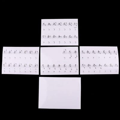 Piano Keyboard Stickers - Muzieknoten Leren - Muziek Leren - Herbruikbaar - Voor 37-88 toetsen - Transparant