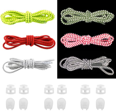 Dailygoods- Veters 100 cm - Elastische Veters - Sportveters - Veters voor Kinderen/Volwassenen - Zelfblokkerende Veters - 3 Paar