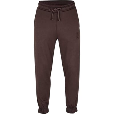 Hugo Heren Dchard katoenen joggingbroek met logo (Donkerbruin)