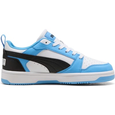 PUMA Puma Rebound V6 Lo Jr Unisex Sneakers - Team Light Blue-Puma Black-Puma White