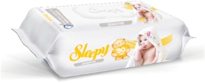 Sleepy Sensitive Babydoekjes – 3 Pakken x90 = 2700 babydoekjes -Baby Natte Doekjes – Gevoelige Huid – pH-Huidvriendelijk – Met Hersluitbare Klep