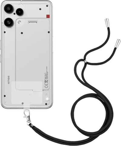 Cazy hoesje met koord geschikt voor Nothing Phone (3a) Lite Hoesje met Koord - Flexibele Case - Transparant