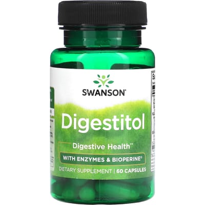 Digestitol met Enzymen en Bioperine, 60 Capsules