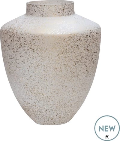Vaas Tugela | Small | Sparkle | Gold - Goud | uniek design | Kerst Edition | Ø24,5 x H29 cm