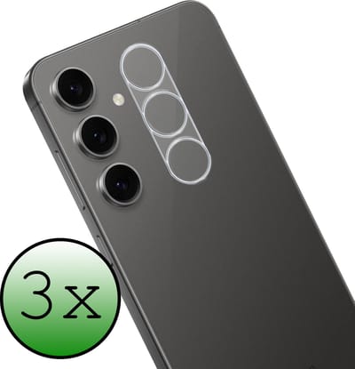 Camera Lens Protector - 3 Stuks Geschikt voor Samsung Galaxy S24 FE - Camera Screenprotector Beschermglas - Gehard Glas - Tempered Glass - Screen Protector
