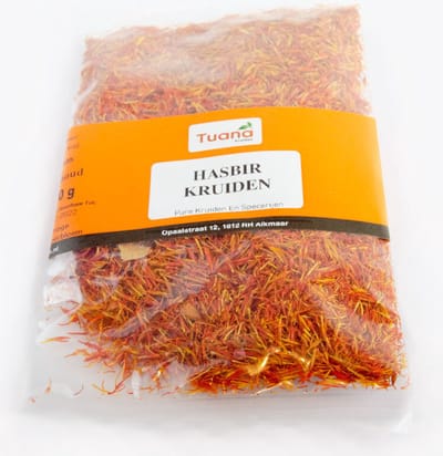 Tuana Kruiden - Saffloer - Aspir - Namaak Saffraan Hasbir - 30 G - Tuanashop - TUTHEE30
