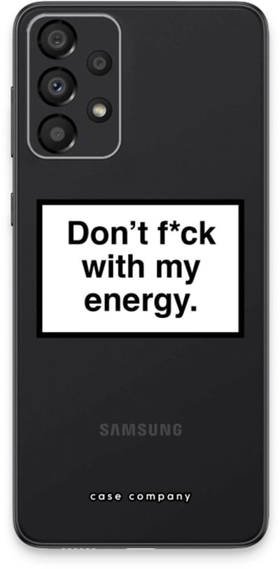 Case Company® - Hoesje geschikt voor Samsung Galaxy A33 5G hoesje - My energy - Soft Cover Telefoonhoesje - Bescherming aan alle Kanten en Schermrand