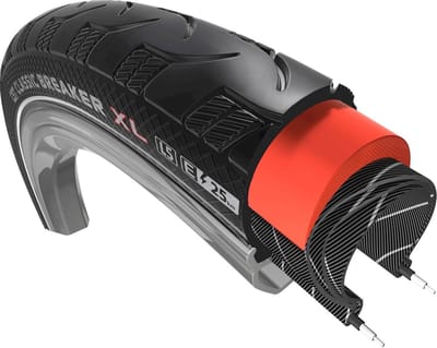 CST buitenband 28 x 1 1/2 (40-635) Classic Breaker XL25 reflectie zwart